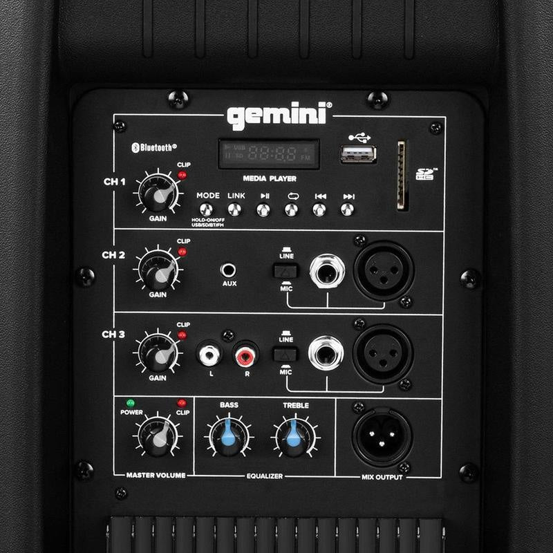 Gemini Active 12" Bluetooth Loudspeaker AS-2112BT