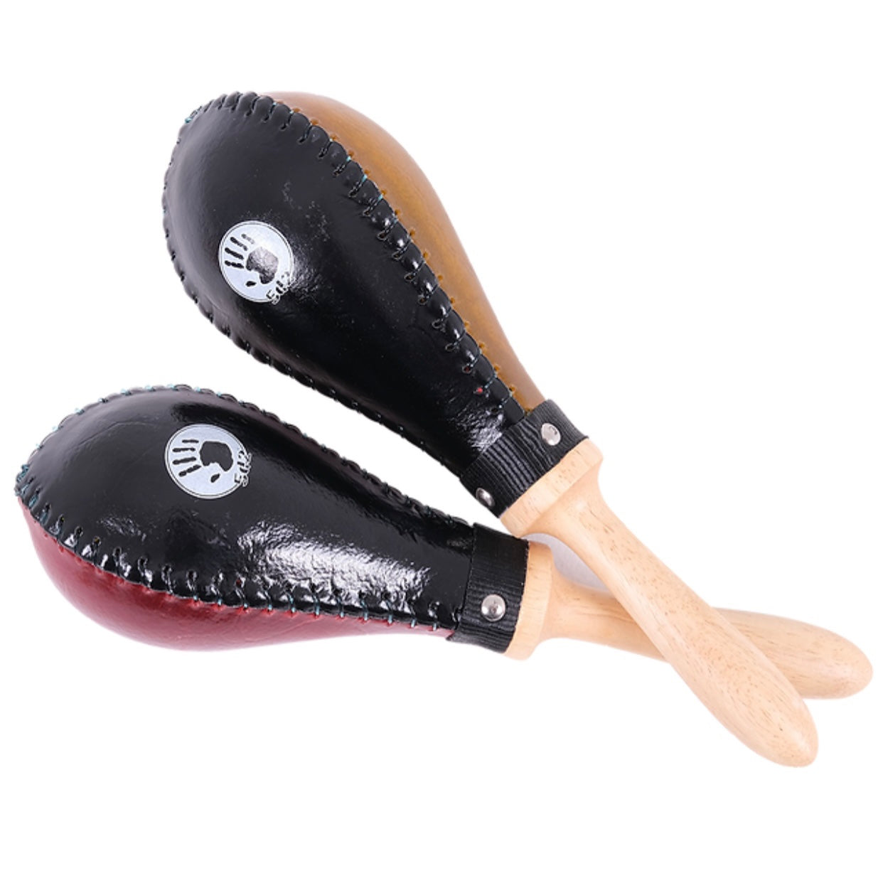 5d2 Rawhide Maracas Tri-Tone Large M700-3C